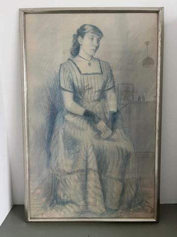 Jan Stekelenburg Tekening Beeldende Kunst Defesche Lataster beschikbaar voor biedingen