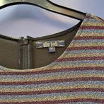King Louie glitterjurk mt M retro glamour goud rood M 48948, Kleding | Dames, Jurken, Maat 38/40 (M), ., Ophalen of Verzenden