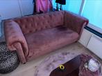 2 persoons bank velours oud roze, Huis en Inrichting, Ophalen, 150 tot 200 cm, Tweepersoons, 75 tot 100 cm