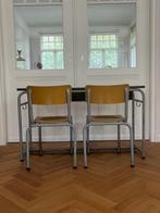Retro vintage schoolbank, Ophalen, Gebruikt, Tafel(s) en Stoel(en)