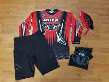 Stoere set fietskleding kind 12 jaar MTB  BMX fietsvakantie beschikbaar voor biedingen