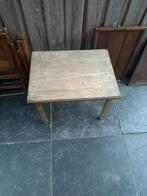 Houten bijzettafel, Ophalen of Verzenden, Zo goed als nieuw, Hout, Minder dan 55 cm