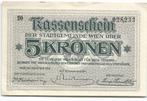 5 Kronen stad Wenen 1918, Ophalen, Duitsland, Los biljet