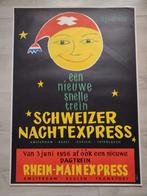 Schweizer Nachtexpress.  Een nieuwe snelle trein. 1956, Rechthoekig Staand, Ophalen of Verzenden, Zo goed als nieuw, A1 t/m A3