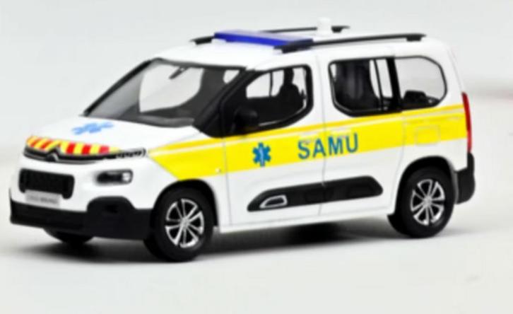 Citroen Berlingo 2020 SAMU schaal 1/43 Norev ref: 155769, Hobby en Vrije tijd, Modelauto's | 1:43, Nieuw, Auto, Norev, Verzenden
