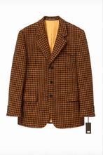 Vintage Venturo Houndstooth Blazer - Italiaanse kwaliteit, Bruin, Maat 48/50 (M), Nieuw, Ophalen of Verzenden