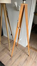 Zuiver vloerlamp hout zonder kap, Huis en Inrichting, Lampen | Vloerlampen, Ophalen of Verzenden, Gebruikt, Hout, Minder dan 100 cm