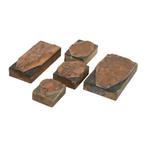 Antieke Printer Plaat Gravure Drukblok Bloemen Koper Hout, Antiek en Kunst, Ophalen of Verzenden, Koper