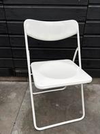 Ikea vintage TED klapstoel Niels Gammelgaard, Huis en Inrichting, Stoelen, Kunststof, Gebruikt, Wit, Ophalen of Verzenden