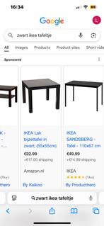 IKEA. Tafel zwart., Ophalen, Zo goed als nieuw