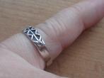 zilveren ring bovenkant bewerkte [950], Sieraden, Tassen en Uiterlijk, Verzenden, Dame, Zilver, Zilver