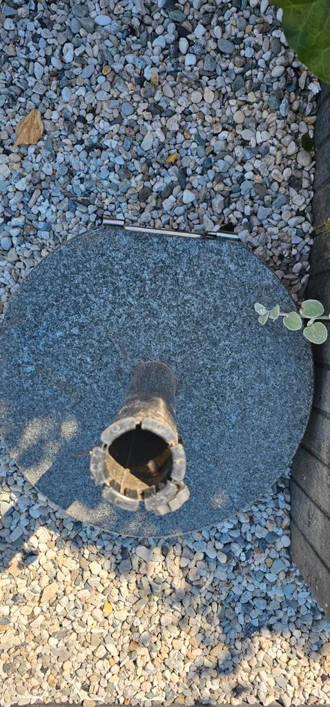 Stenen parasolvoet, Tuin en Terras, Parasols, Gebruikt, Ophalen