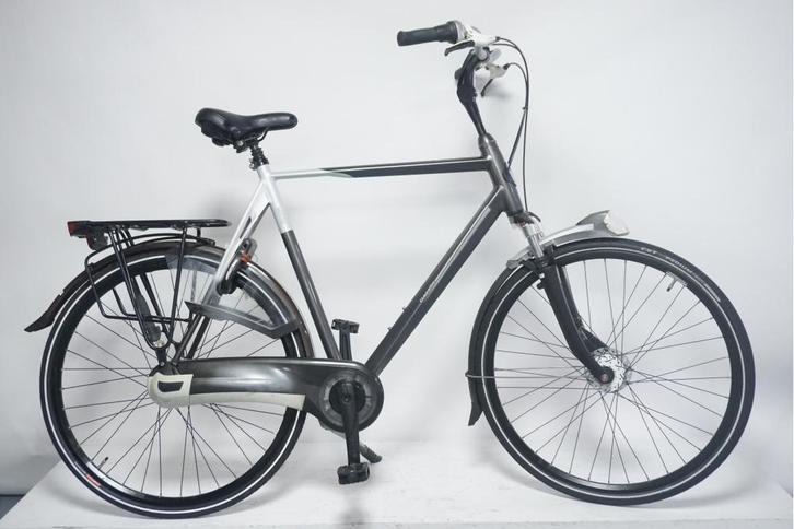Refurbished Gazelle Eclipse C8 Antraciet 65cm - Herenfiets, Fietsen en Brommers, Fietsen | Heren | Herenfietsen, Zo goed als nieuw