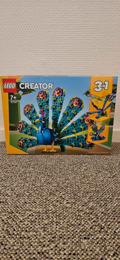 Lego creator 31157 pauw 3in1 set nieuw in doos, Kinderen en Baby's, Speelgoed | Duplo en Lego, Nieuw, Lego, Complete set, Ophalen of Verzenden