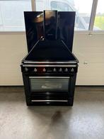 Zwarte SMEG Fornuis met Afzuigkap - Vrijstaand, 60 cm of meer, Grill, Ophalen of Verzenden, Zo goed als nieuw