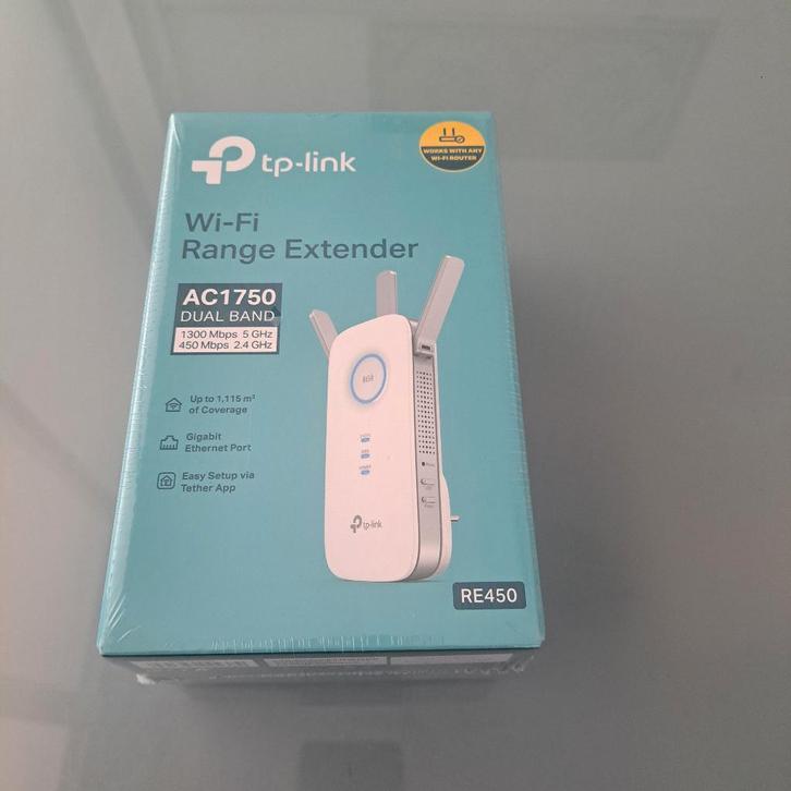 TP-Link AC1750 Wi-Fi Range Extender RE450 Nieuw in doos, Computers en Software, WiFi-versterkers, Nieuw, Ophalen of Verzenden