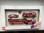 Busch USA eenmalig limited uniek set brandweer FDNY US 1:87, Locomotief, Bachmann, Gelijkstroom of Wisselstroom, Nieuw