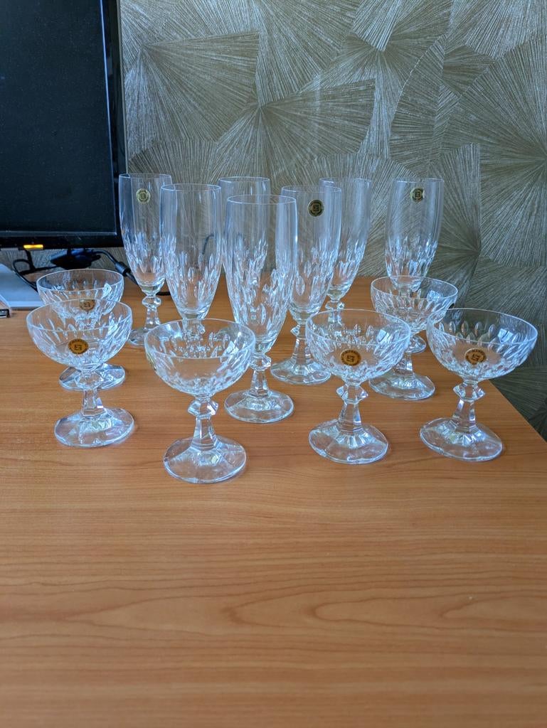 Zwiesel Bleikristall glazen Antiek (13 stuks), Ophalen