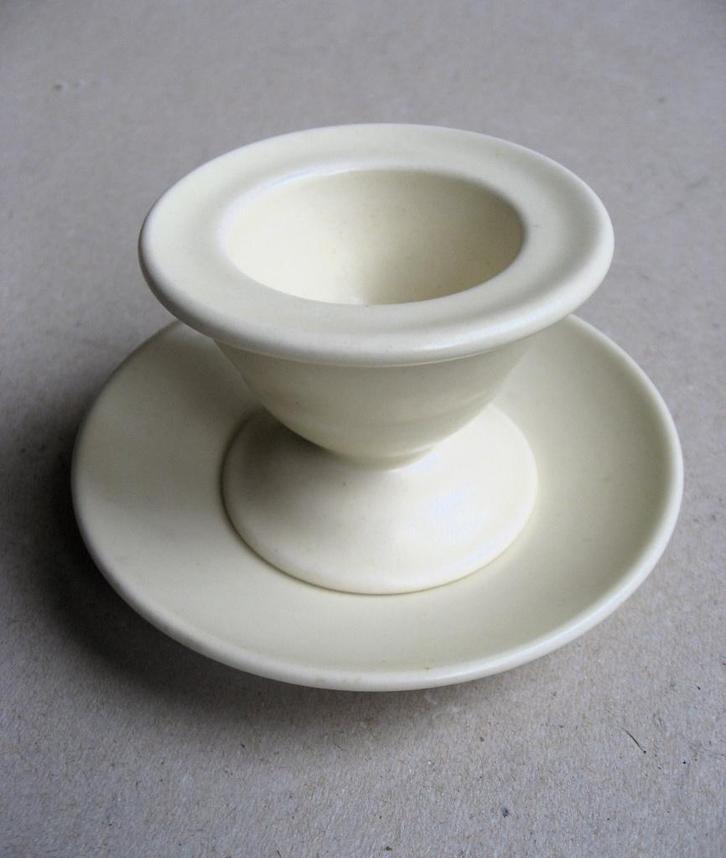 Art deco eierdop en schaaltje plateelfabriek RAM, '20/30, Antiek en Kunst, Antiek | Keramiek en Aardewerk, Ophalen of Verzenden