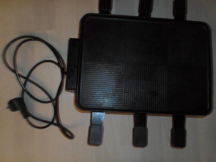 Gourmetset voor 6p., Huis en Inrichting, Keuken | Potten en Pannen, Gebruikt, Overige typen, Gietijzer, Ophalen