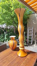 Vintage designvazen van Makora Krosno, Ophalen, Overige kleuren, 75 cm of meer, Glas