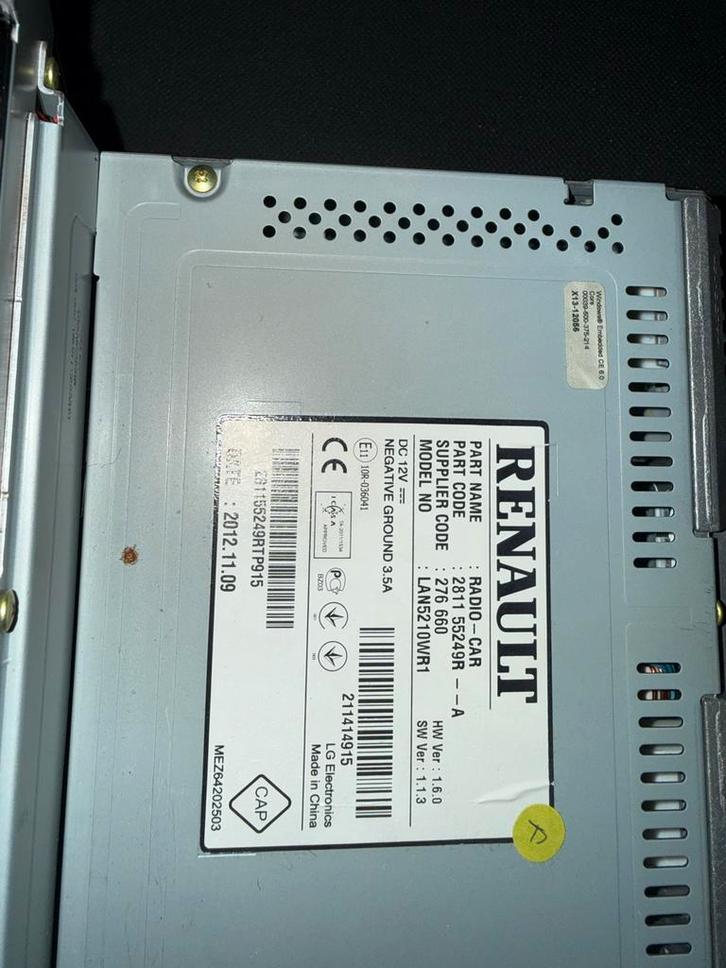 Renault Clio Autoradio - Origineel, Auto diversen, Autoradio's, Gebruikt, Ophalen of Verzenden