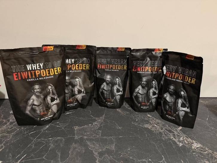 DAG EEN eiwitpoeder & Supplement diverse smaken – ONGEOPEND!, Sport en Fitness, Gezondheidsproducten en Wellness, Nieuw, Poeder of Drank