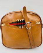 Vintage gucci tas, Ophalen of Verzenden, Zo goed als nieuw, Beige, Handtas