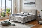 Moderne tweepersoons boxspring 160 of 180 x 200 cm., Huis en Inrichting, Slaapkamer | Boxsprings, Verzenden, 200 cm, Modern, Grijs