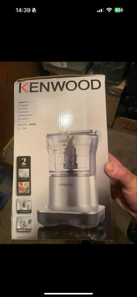 Kenwood CH250 Hakmolen - Nieuw in doos, Witgoed en Apparatuur, Blenders, Nieuw, Blender, Ophalen of Verzenden