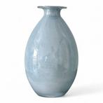 Fidrio vaas Drop Ancient Grey, Blauw, Ophalen of Verzenden, Minder dan 50 cm, Glas