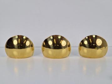 3x vintage messing schelp wandlamp italy design regency ´80  beschikbaar voor biedingen
