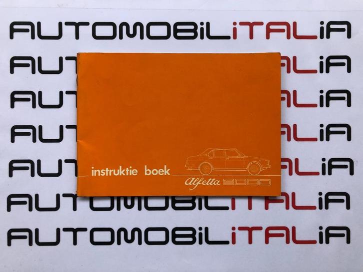 Alfa Romeo Alfetta 2000 1977 instructieboekje, Auto diversen, Handleidingen en Instructieboekjes, Ophalen of Verzenden