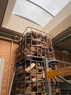 Haardhout in container - Klaar voor gebruik, 3 tot 6 m³, Ophalen of Verzenden, Overige houtsoorten, Blokken