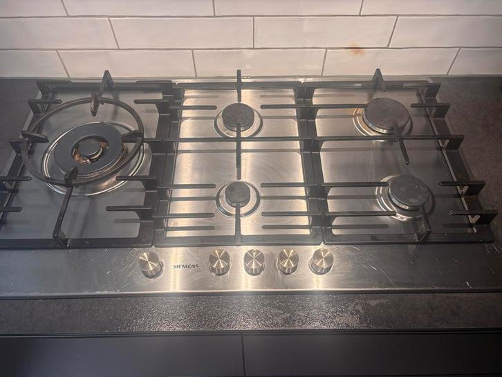 Siemens gaskookplaat - Gebruikt, goede staat, Witgoed en Apparatuur, Kookplaten, Gebruikt, Inbouw, Gas, 5 kookzones of meer, Ophalen