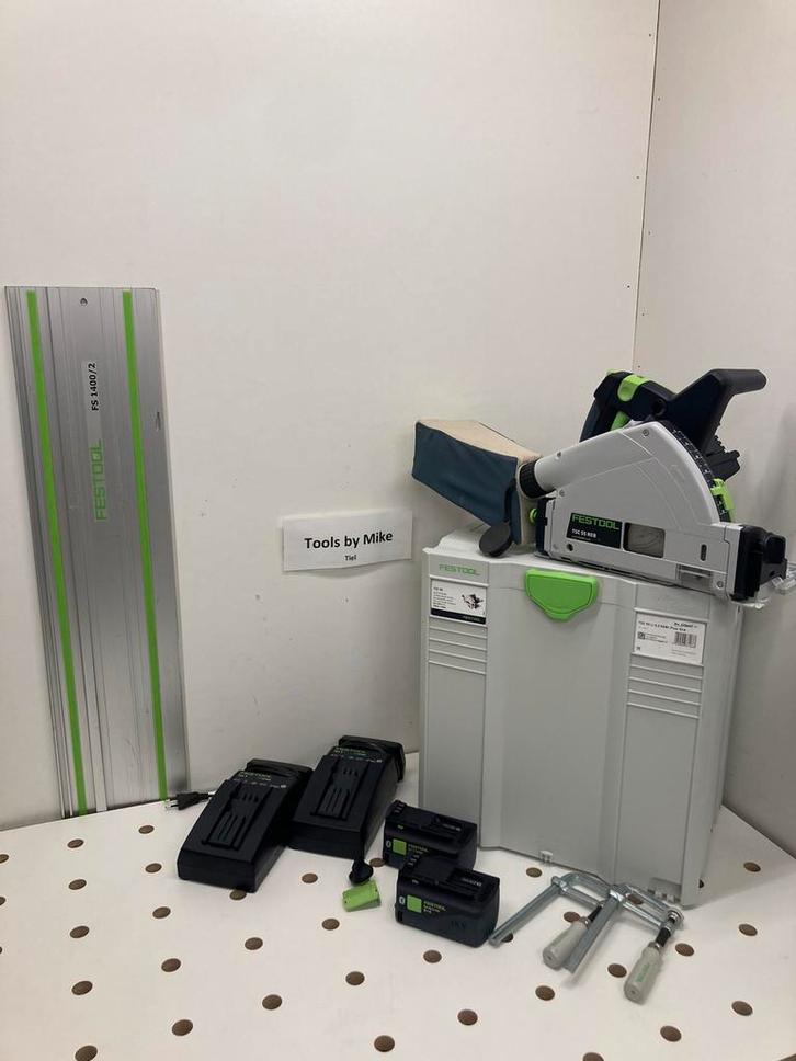 Festool tsc55reb accu invalzaag set, Doe-het-zelf en Verbouw, Gereedschap | Zaagmachines, Gebruikt, Invalzaag, 1200 watt of meer