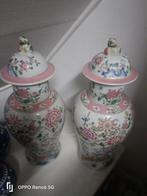 Antieke Chinese vazen met deksel, Ophalen of Verzenden