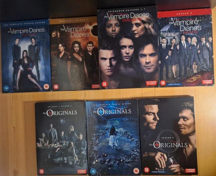 The Vampire Diaries seizoen 1-8 & The originals 2,4,5 dvds, Cd's en Dvd's, Dvd's | Tv en Series, Zo goed als nieuw, Ophalen of Verzenden