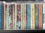 Fotobehang Gekleurde houten muur 366x254, Huis en Inrichting, Stoffering | Behang, Minder dan 10 m², Ophalen of Verzenden, Foto