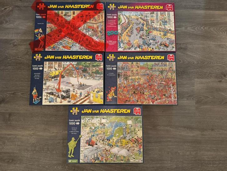 Diverse Jan van Haasteren puzzels, Hobby en Vrije tijd, Denksport en Puzzels, Zo goed als nieuw, 500 t/m 1500 stukjes, Ophalen of Verzenden