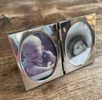 Vintage Dubbel fotolijstje (975) voor pasfoto's, Ophalen of Verzenden