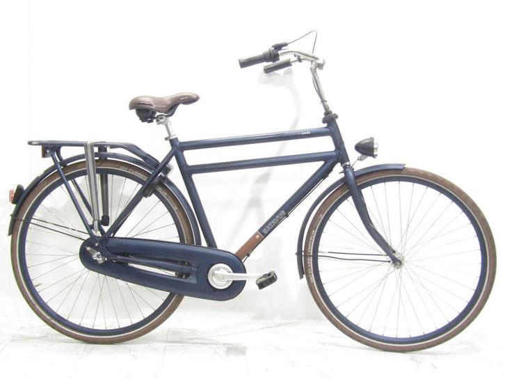 Batavus Cnctd blauw heren 55cm 28inch, Fietsen en Brommers, Fietsen | Heren | Herenfietsen, Gebruikt, Batavus, 53 tot 57 cm, Versnellingen