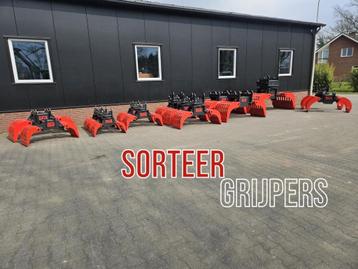 Nieuwe SORTEERGRIJPERS voor kranen & minigraver van 1 tot 28 beschikbaar voor biedingen