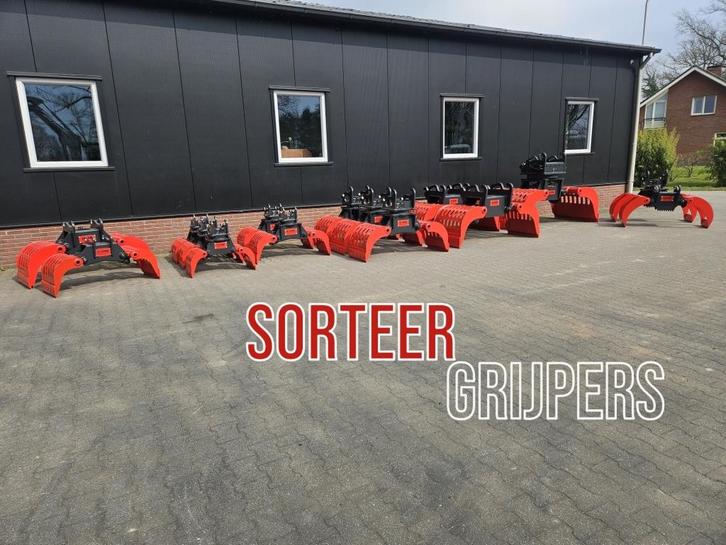 Nieuwe SORTEERGRIJPERS voor kranen & minigraver van 1 tot 28, Zakelijke goederen, Machines en Bouw | Kranen en Graafmachines, Graafmachine
