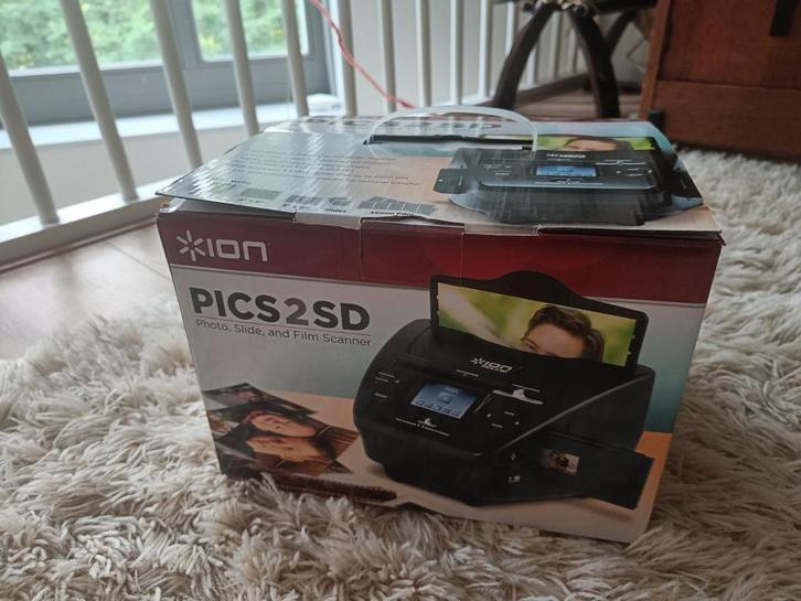 ION Pics 2 SD Filmscanner voor negatieven en foto's, Computers en Software, Scanners, Gebruikt, Diascanner, Overige, Ophalen