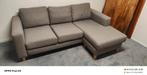 Antraciet stoffen 3 zits bank met lounge gedeelte, Ophalen, Meubel Outlet Meppel, Info@meubeloutletmeppel.nl, Zo goed als nieuw