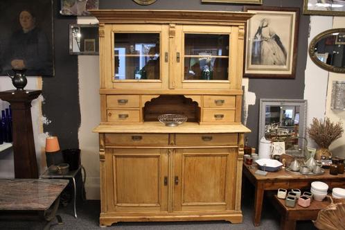 Brocante - Warme landelijke buffetkast!, Huis en Inrichting, Kasten | Buffetkasten, Gebruikt, Met lade(s), Met deur(en), Met plank(en)