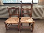2 houten kinderstoelen met rieten zitting, Antiek en Kunst, Ophalen