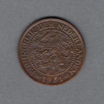 2 1/2 cent 1941 Wilhelmina beschikbaar voor biedingen