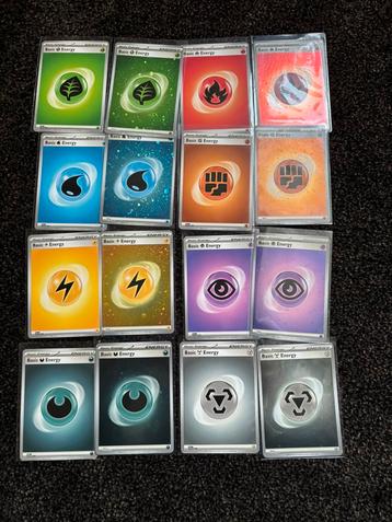 Full energy set pokemon 151 normal plus holo beschikbaar voor biedingen